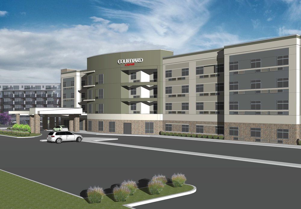 Courtyard By Marriott Schenectady At Mohawk Harbor Hotel Exterior photo